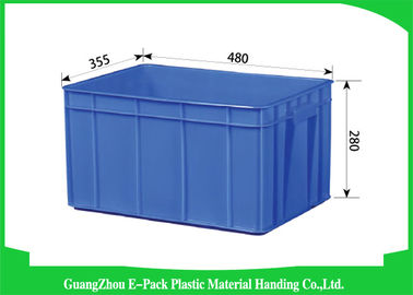 Container accatastabili di plastica di grande capacità che immagazzinano il blu del trasporto
